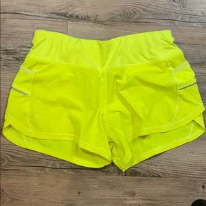 Athleta neon XS running shorts